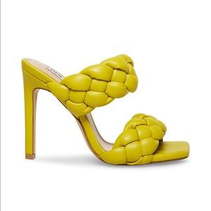 Steve Madden Kenley Braided Heels - Sz 10 Citron